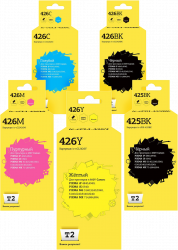 Комплект струйных картриджей T2 CLI-426BK XL/CLI 426/CLI 426C/CLI 426Y/CLI 426M/CLI 426BK (арт. IC-CCLI-426_MP)