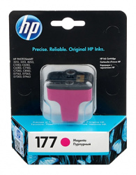 Оригинальный картридж HP 177 Magenta Original Ink Cartridge. Пурпурный. 370 стр. (арт. C8772HE)