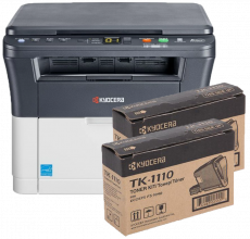 МФУ лазерное черно-белое Kyocera ECOSYS FS-1020MFP + 2шт TK-1110 (арт. FS-1020MFP+2TK-1110)