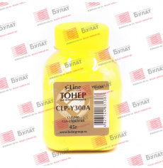 Тонер Булат для Samsung CLP-300 банка 45г Yellow БУЛАТ s-Line (арт. BASMCLP300160)