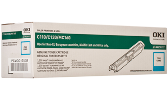 Тонер-картридж OKI голубой для C110/130/MC160 (1500 стр.) (арт. 44250727)