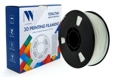 Филамент NV Print TPU White 1 1.75 мм, 1 кг (арт. NV-3D-TPU-WHITE-1)
