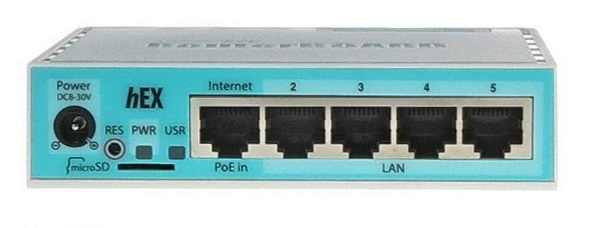 Маршрутизатор Mikrotik hEX (арт. RB750GR3)