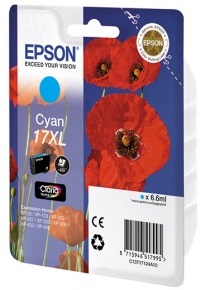 Картридж Epson 17XL Cyan (арт. C13T17124A10)