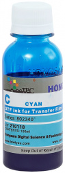 Чернила текстильные DCTec DTF Cyan (синий) 100 мл (арт. 802340-C-100)