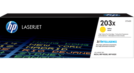 Картридж HP 203X Yellow (арт. CF542X)