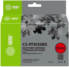 Струйный картридж Cactus (черный, 55 мл.) (арт. CS-PFI030BK)