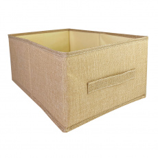 КОРОБ для хранения ГЕЛЕОС Коттон-30 (30х47х21 см) бежевый (арт. КОТТОН-30-БЖ)
