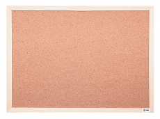 Демонстрационная доска Cactus пробковая коричневый 45x60см деревянная рама пробка (арт. CS-CWBD-45X60)