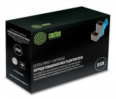Картридж Cactus черный (15000стр.) для HP (арт. CS-CE255X-MPS)