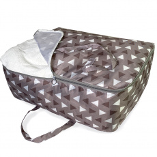 КОФР с ручками ГЕЛЕОС Бэг-02 (L), серый треугольник (арт. БЭГ-02Л)