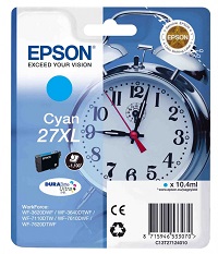 Картридж Epson Singlepack Cyan 27XL DURABrite Ultra Ink (арт. C13T27124022)