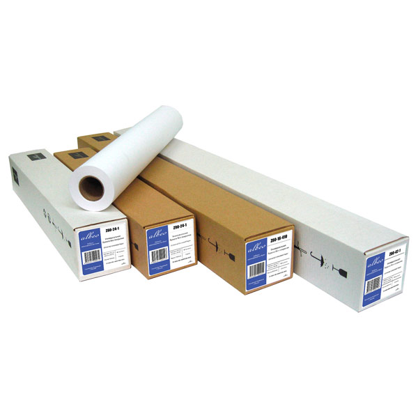 Рулонная бумага Albeo InkJet Coated Paper-Universal, 0,914×30,5 м, 200 г/м², 50,8 мм (2″) (арт. SH200-36)