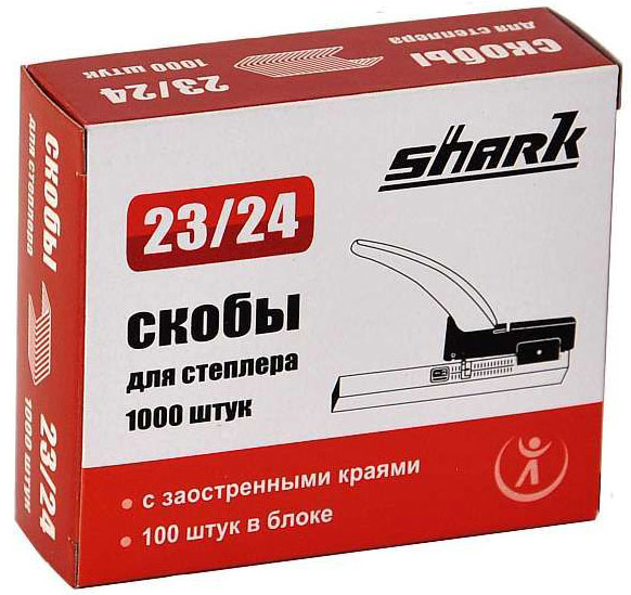 Скобы для степлера Реалист для Shark 23/24 (1000 шт.) (арт. 5766)