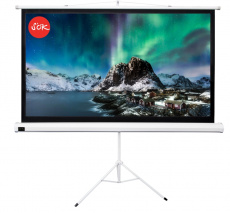 Экран для проектора SOK Cinema 221x124.5см TriScreen 16:9 напольный рулонный белый 100' (арт. SCPST-221x124GR)