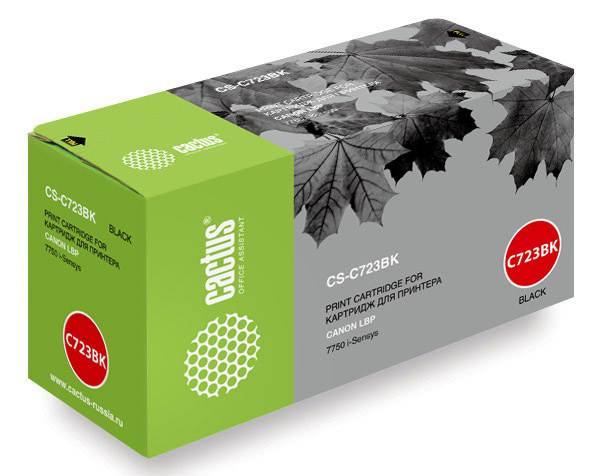 Картридж Cactus Тонер Картридж CS-C723BK черный для Canon (5000стр.) (арт. CS-C723BK)