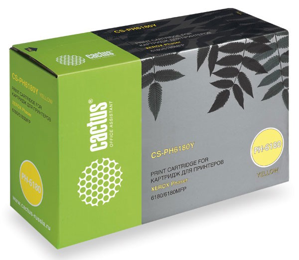 Картридж Cactus 113R00725 желтый (6000стр.) для Xerox (арт. CS-PH6180Y)