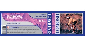 Винил Lomond XL Vinyl White Self-Adhesive Film, ролик 610 х 50,8мм, 250 мкм, 20 метров (арт. 1208011)