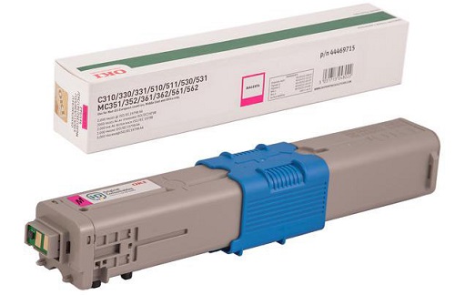 Тонер-картридж OKI пурпурный для C310/330/331/510/511/530/531/MC351/352/361/362/561/562 (2000 стр.) (арт. 44469715)