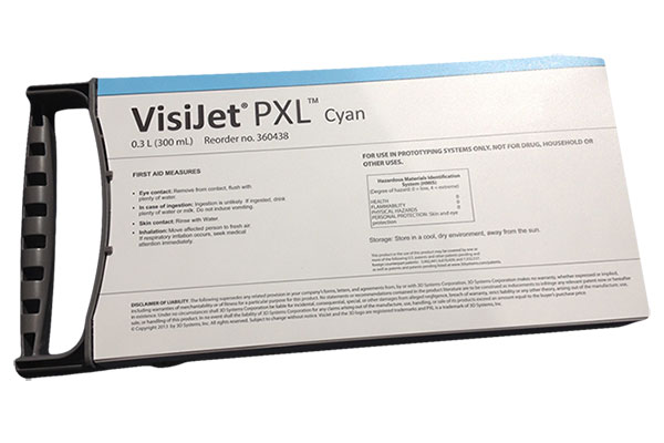 Связующее вещество 3D Systems VisiJet PXL Cyan 0,3L (арт. 360438)