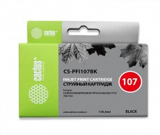 Картридж Cactus черный (130мл) для Canon (арт. CS-PFI107BK)