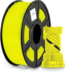 Пластик для принтера Cactus (TPU, d1.75мм, 0.8кг, L336м, желтый) (арт. CS-3D-TPU-0.8KG-YELL)