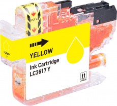 Картридж струйный Cactus желтый (10 мл) для Brother MFC-J2330DW/J2730DW/J3530DW/J3930DW (арт. CS-LC3617Y)