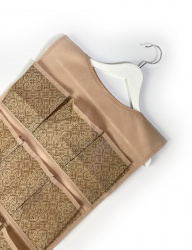 Органайзер ГЕЛЕОС подвесной, 12 карманов, «Миндаль» / Бежевый, 82х40 см (арт. МНД-161)
