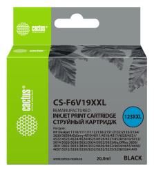 Струйный картридж Cactus черный (1000 стр.) (20 мл.) (арт. CS-F6V19XXL)
