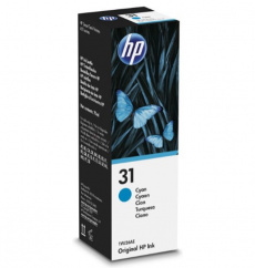 Оригинальные чернила HP 31, голубой, 70 мл (арт. 1VU26AE)