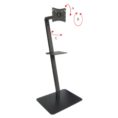 Стойка напольная для монитора OMB 55″ CLOUD MAXI (black) (арт. 0.258)