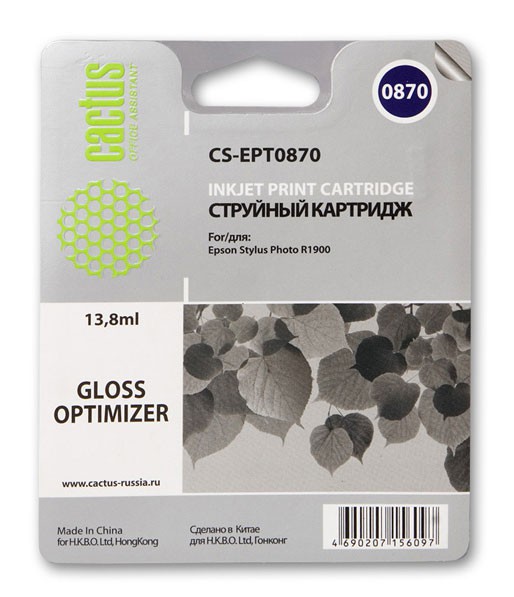 Картридж Cactus Картридж струйный CS-EPT0870 глянец (13.8мл) (арт. CS-EPT0870)
