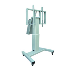 Стойка моторизированная на колесах для монитора OMB 90″ ELECTRIC TROLLEY 2.0 (silver) (арт. 07109)