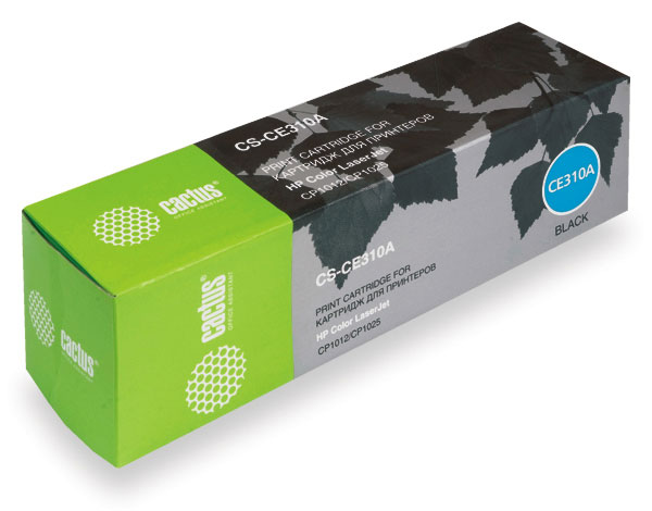 Картридж Cactus черный (1200стр.) для HP (арт. CS-CE310A)