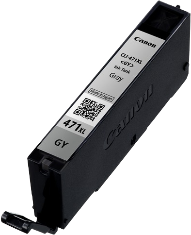 Оригинальный картридж Canon CLI-471XL GY (серый, увеличенной ёмкости 11 мл.) (арт. 0350C001)