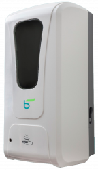 Бесконтактный навесной дезинфектор для рук Биос+. Тип распыления - спрей, объем - 1000 мл., замок, с