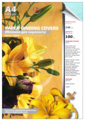 Картонные обложки для брошюровки Реалист кожа, А4, бирюзовые (100 шт.) (арт. 3898)