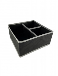 Органайзер ГЕЛЕОС для хранения белья, «Венге» / Темно-коричневый, 28х28х13 см (арт. ВНГ-12М)