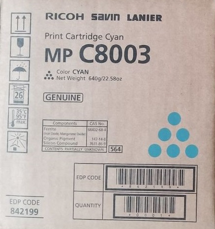Картридж Ricoh Print Cartridge Cyan MP C8003 (арт. 842195)