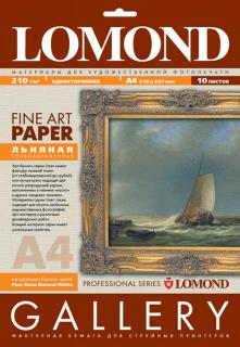 Фактура Lomond MIDDLE-LINEN NATURAL WHITE А4, 210 Г/М2, 10 ЛИСТОВ (арт. 0913141)