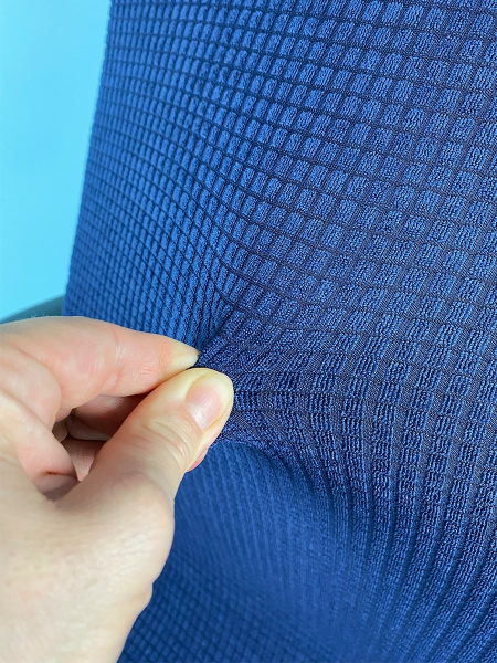 Чехол на компьютерное кресло ГЕЛЕОС 323М (размер М, кубик, тёмно-синий) (арт. ГЧ00323М)