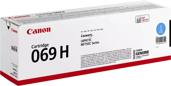 Тонер-картридж Canon 069H Cyan (5500 стр.) (арт. 5097C002)