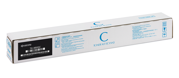 Оригинальный тонер-картридж Kyocera TK-8800C (голубой, 20000 стр.) (арт. 1T02RRCNL1)