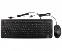 Комплект клавиатура и мышь TESLA проводной, 1.5 м (1000 dpi) черный (арт. MKB-001)