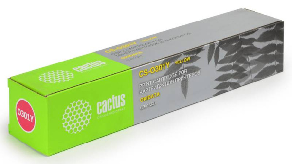 Картридж Cactus 44973541 желтый (1500стр.) для Oki (арт. CS-O301Y)