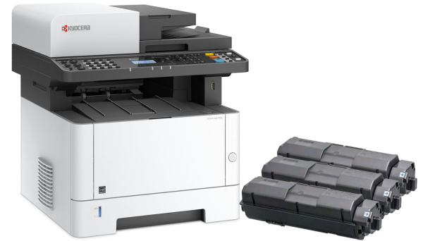 Лазерное черно-белое МФУ Kyocera M2235dn + 3шт TK-1200 (арт. M2235dn+3TK-1200)