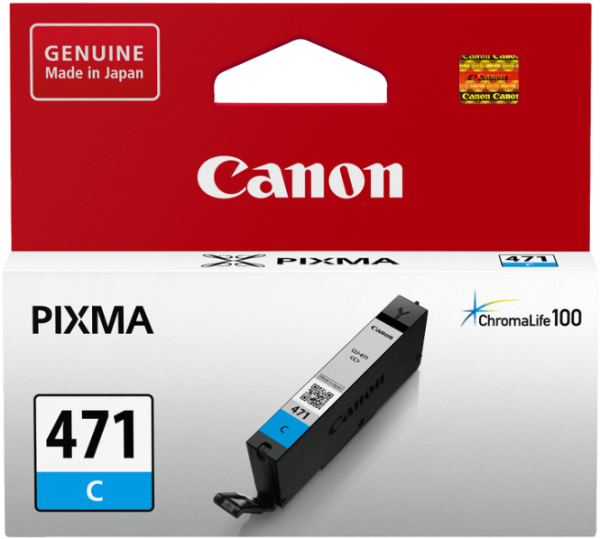 Оригинальный картридж Canon CLI-471 C (голубой, 7 мл.) (арт. 0401C001)