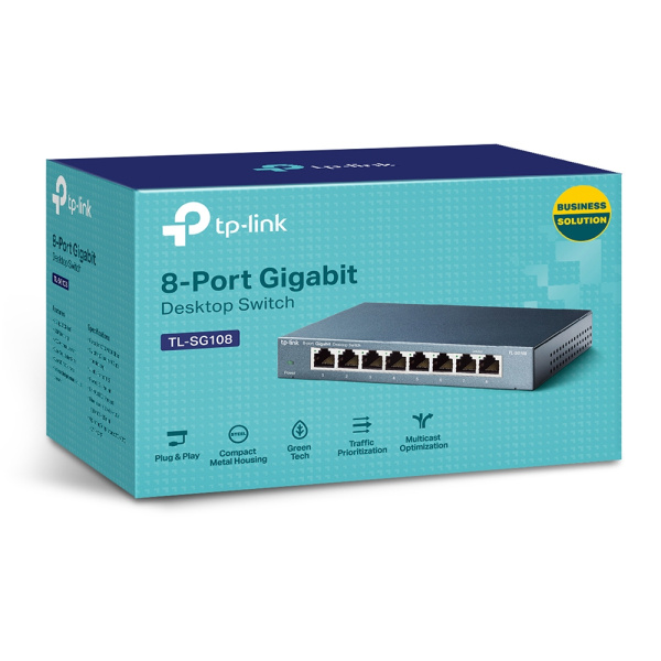 Коммутатор TP-Link TL-SG108 (арт. TL-SG108)