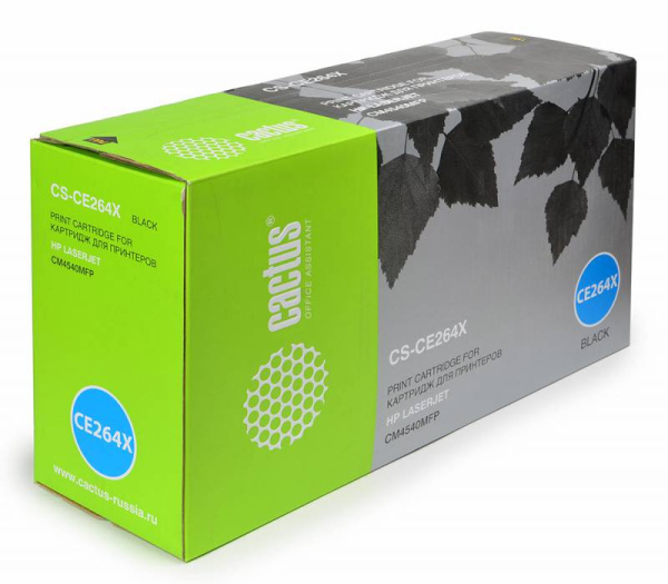 Картридж Cactus Тонер Картридж CS-CE264X черный для HP (17000стр.) (арт. CS-CE264X)