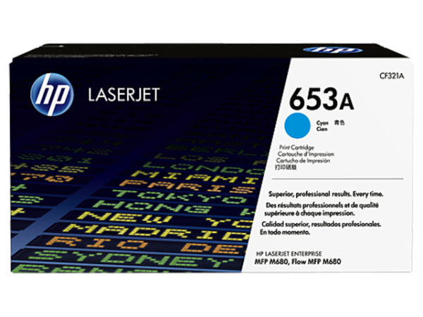 Картридж HP 653A Cyan Original LaserJet Toner Cartridge (арт. CF321A)